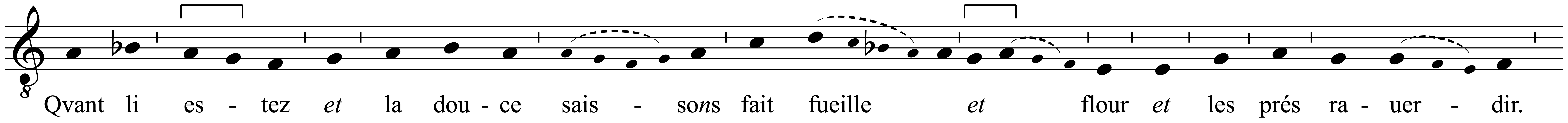 Work musical notation